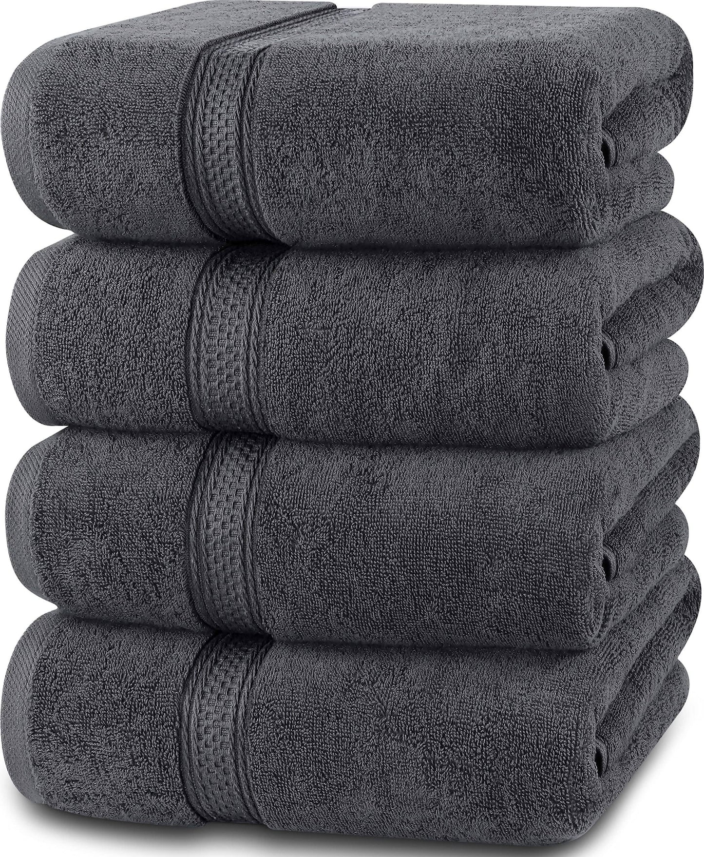 Utopia Towels - Bath Towels Set, Grey - Premium 600 GSM 100% Ring Spun Cotton - Quick Dry - Product image 1