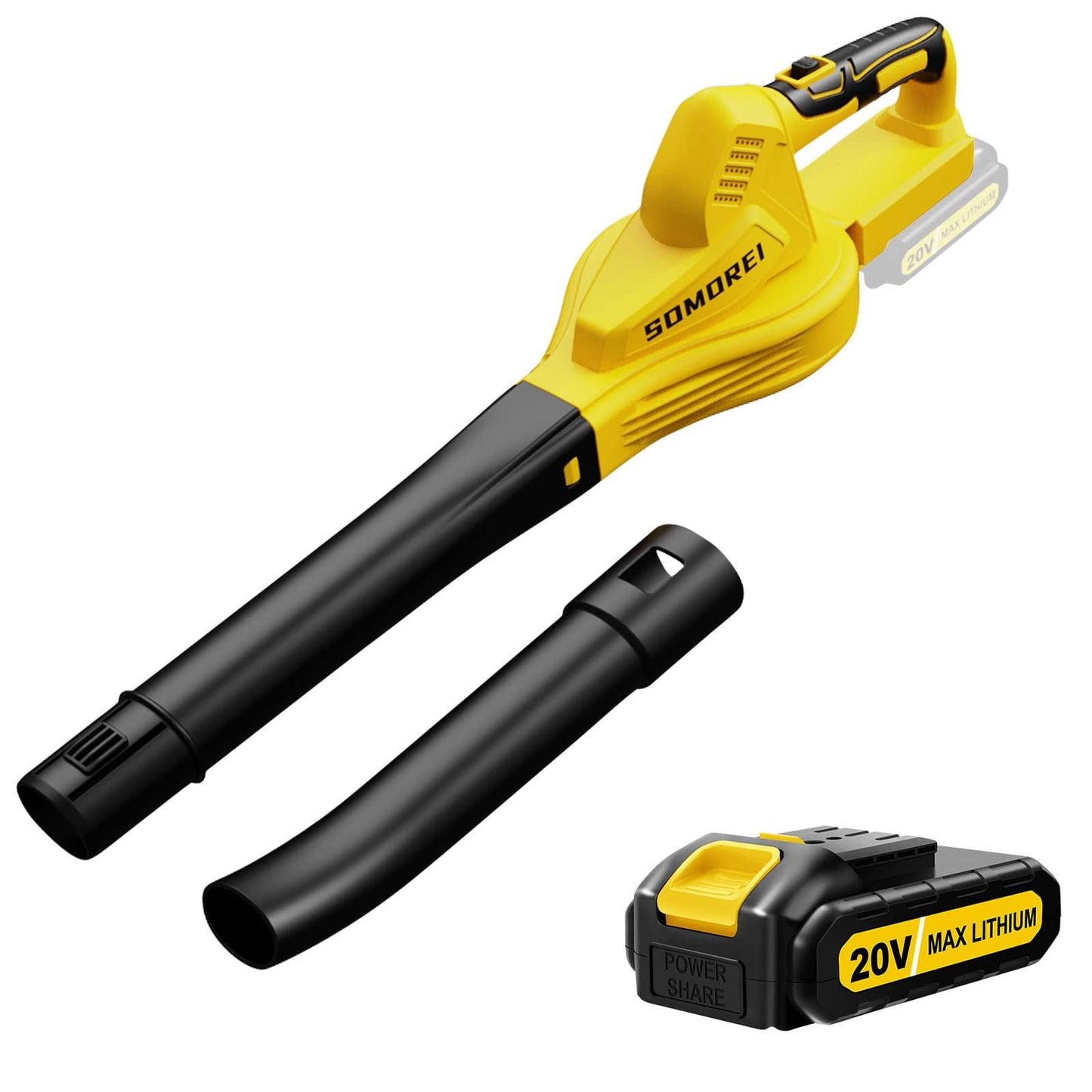 SOMOREI Cordless Leaf Blower Battery Operated: 20V Electric Mini Handheld - Product image 1