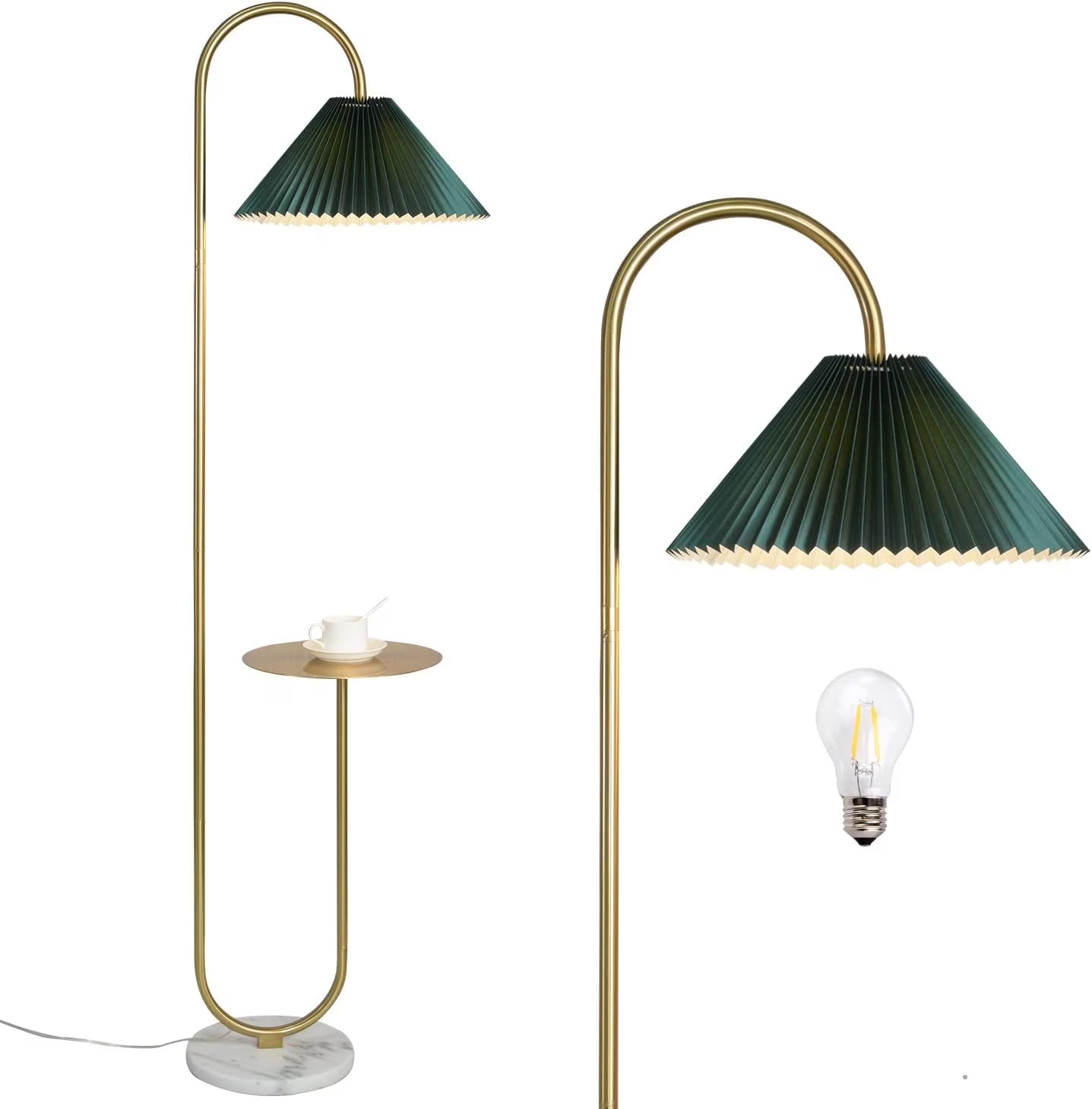 Modern Elegant with Tray Floor Lamp for Office Cafe Den Living Room Bedroom - Product image 1