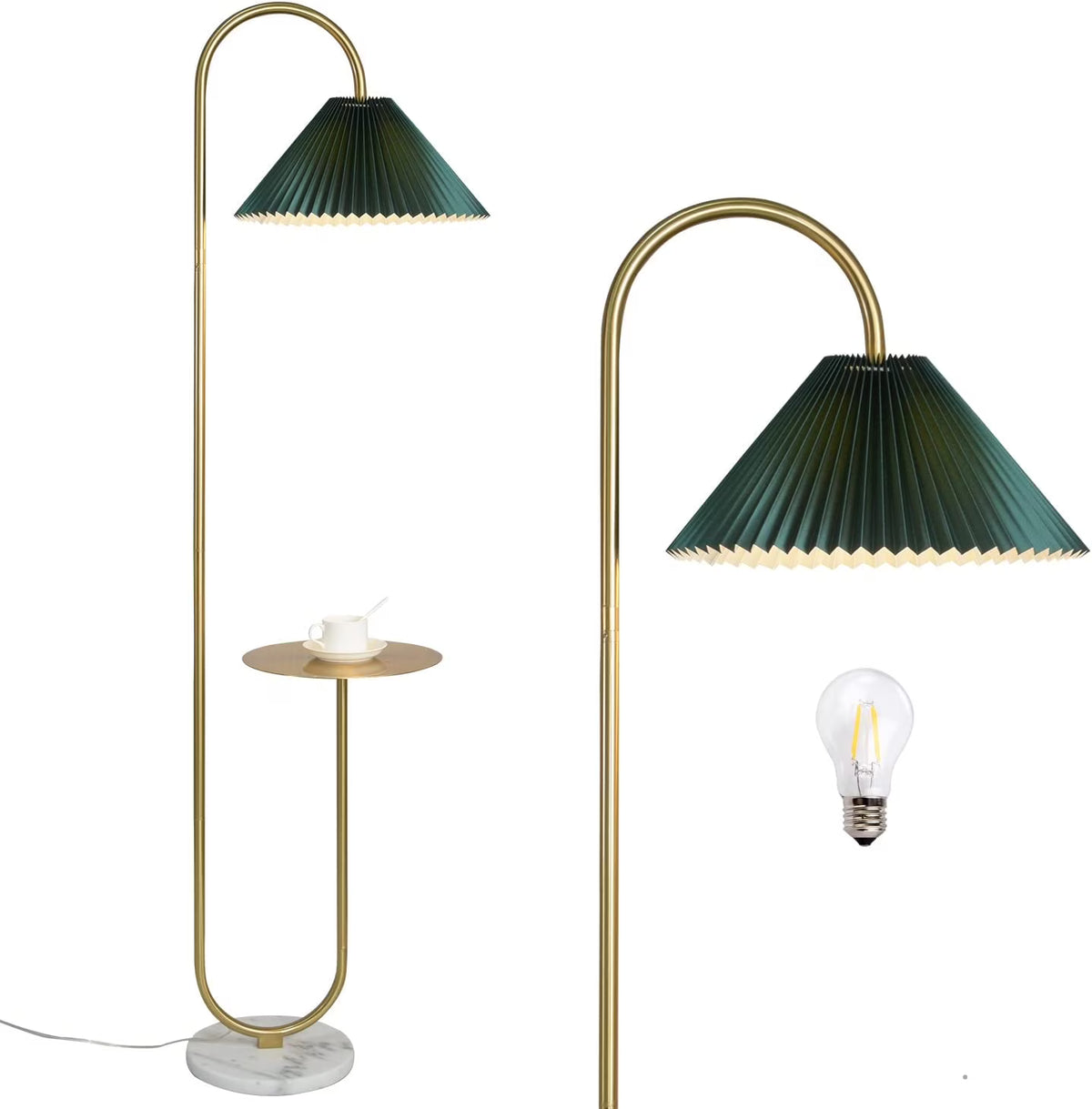 Modern Elegant with Tray Floor Lamp for Office Cafe Den Living Room Bedroom - Product image 1