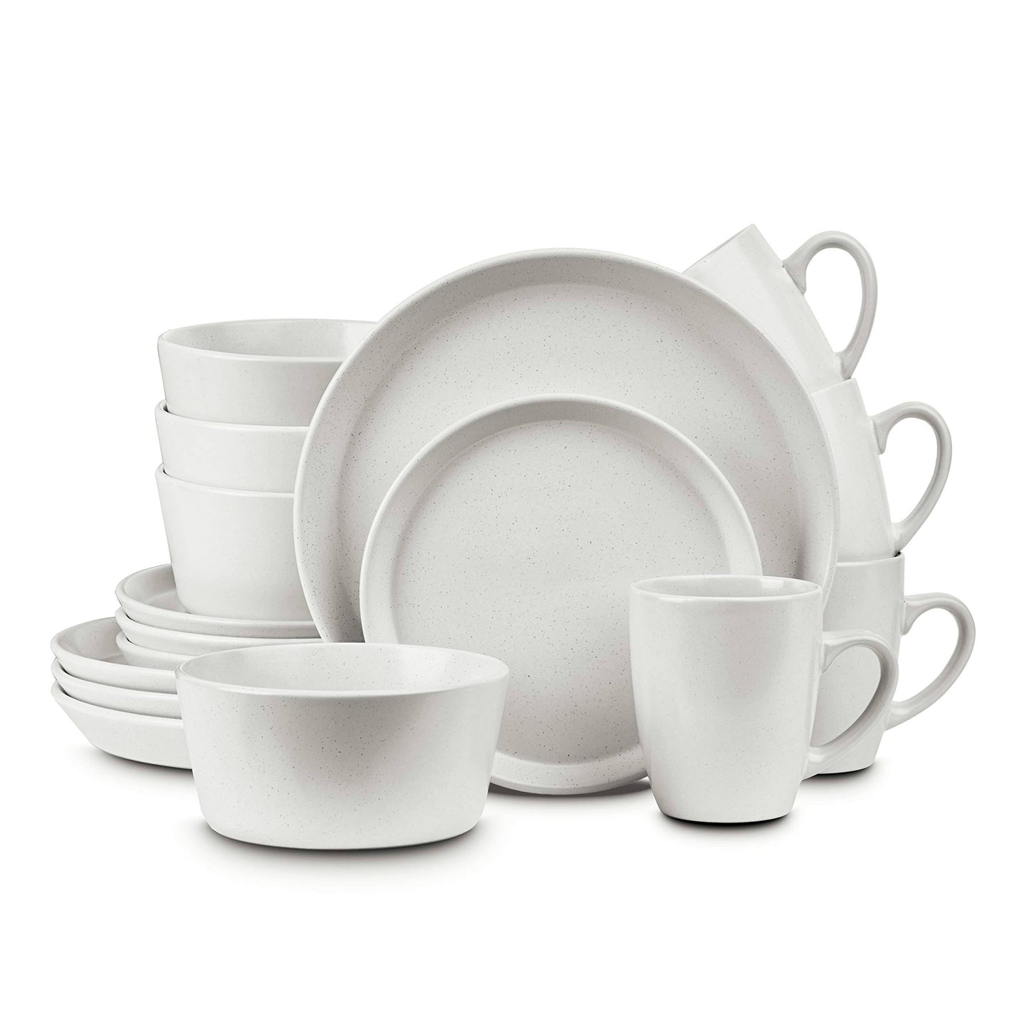 Stone Lain Albie 16-Piece Dinnerware Set Stoneware, White - Product image 1