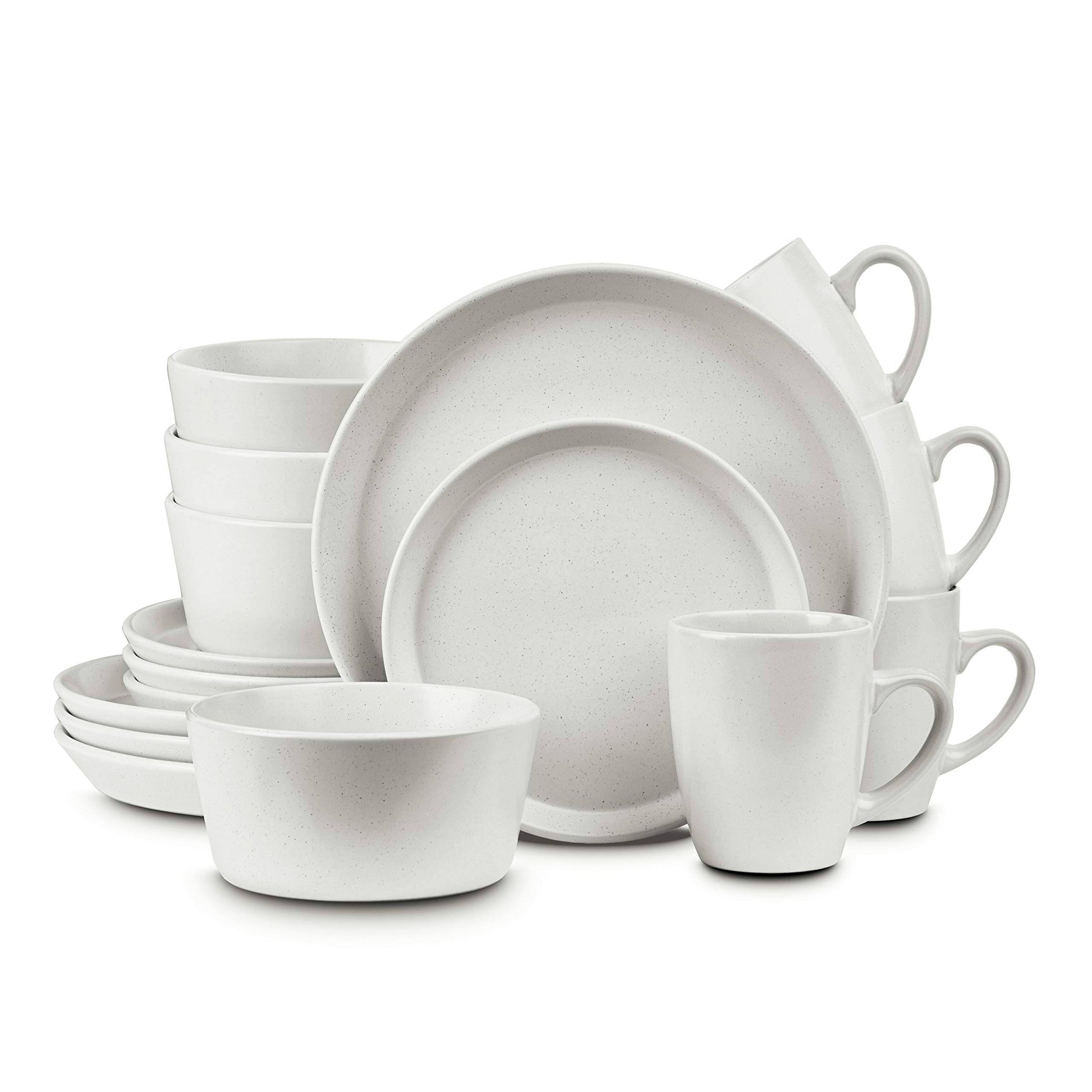 Stone Lain Albie 16-Piece Dinnerware Set Stoneware, White - Product image 1