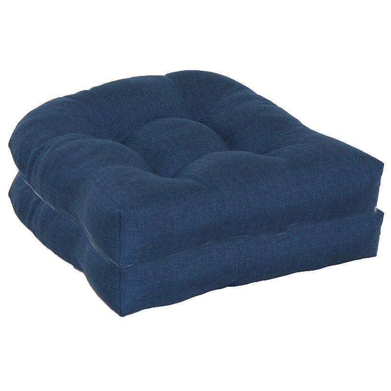 Sonoma Goods For Life Indoor Outdoor 2-piece Single Wicker Chair Cushion Set, Blue - Product image 1