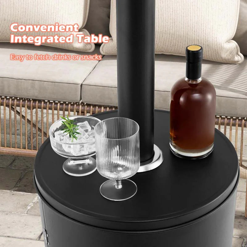 50, 000 BTU Propane Outdoor Heater, Round Patio Heater with Stainless Steel Burner, Tip-Over - Product image 7