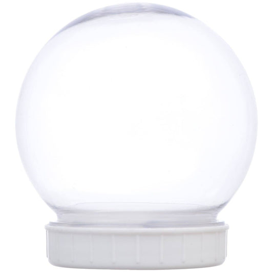 Christmas House Plastic DIY Snow Globes, 100-mm.