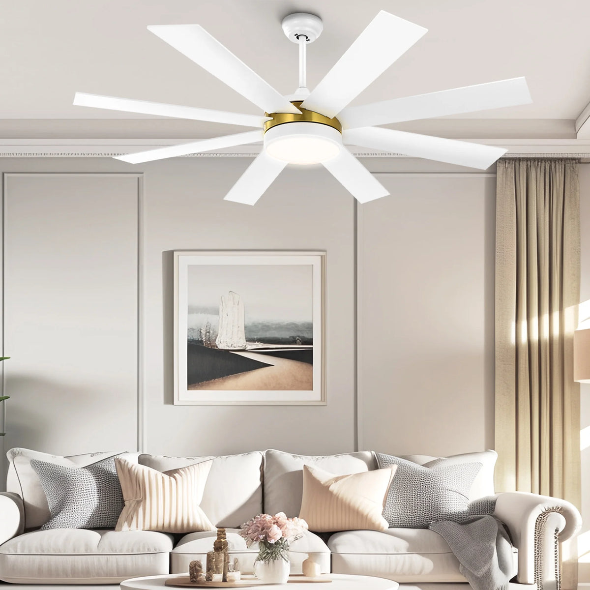 Dextrus 60 in Modern LED Outdoor/ Indoor Ceiling Fan with Remote Control - Product image 17