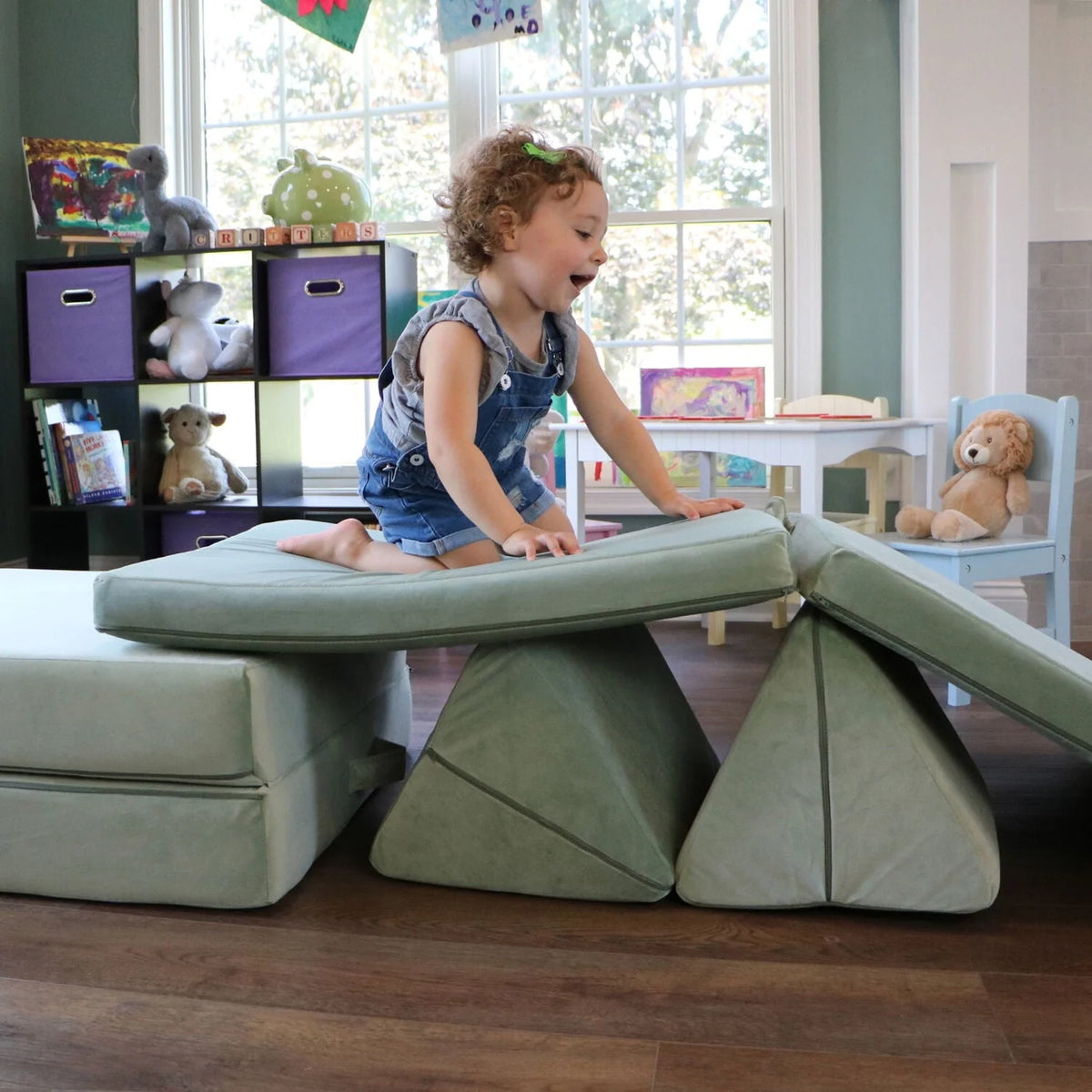 Critter Sitters Kids Lil Lounger - Play Couch - Modular Sofa - Fort Building, Open Ended Play - Product image 4