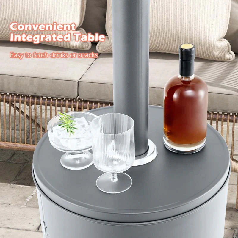 50, 000 BTU Propane Outdoor Heater, Round Patio Heater with Stainless Steel Burner, Tip-Over - Product image 25