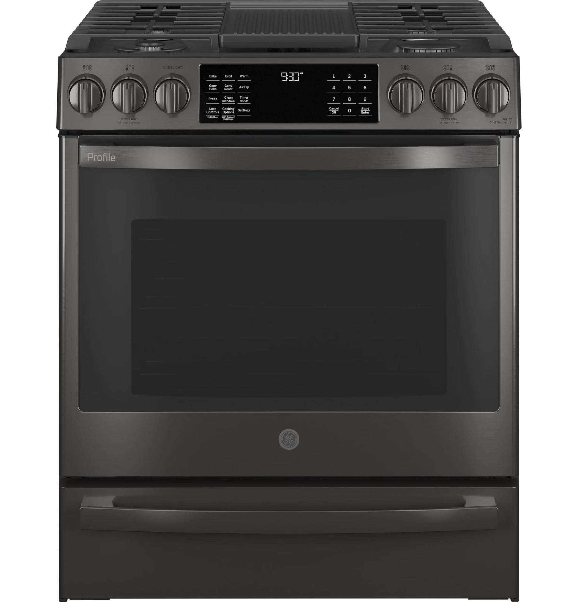 GE APPLIANCES PGS930BPTS Slide in Gas Range - Product image 1