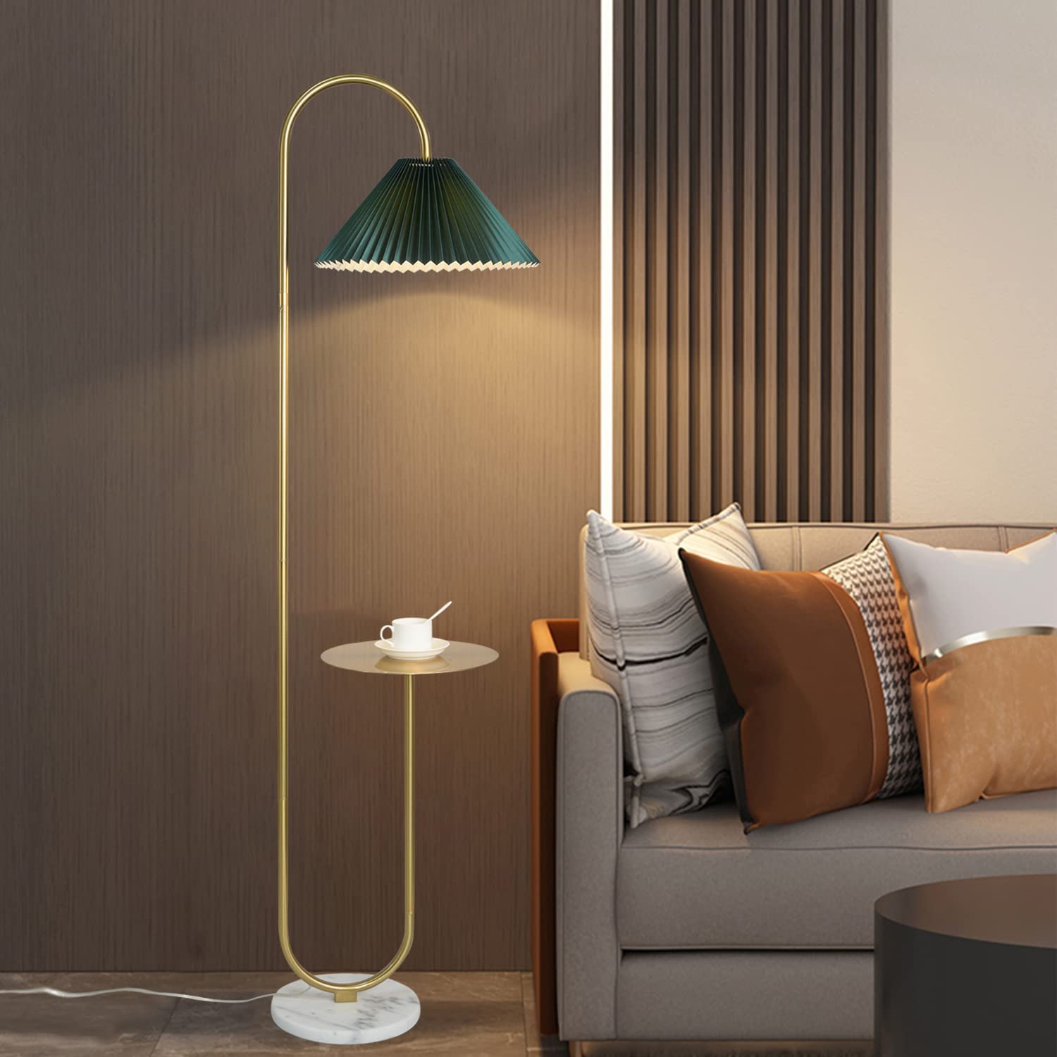 Modern Elegant with Tray Floor Lamp for Office Cafe Den Living Room Bedroom - Product image 5