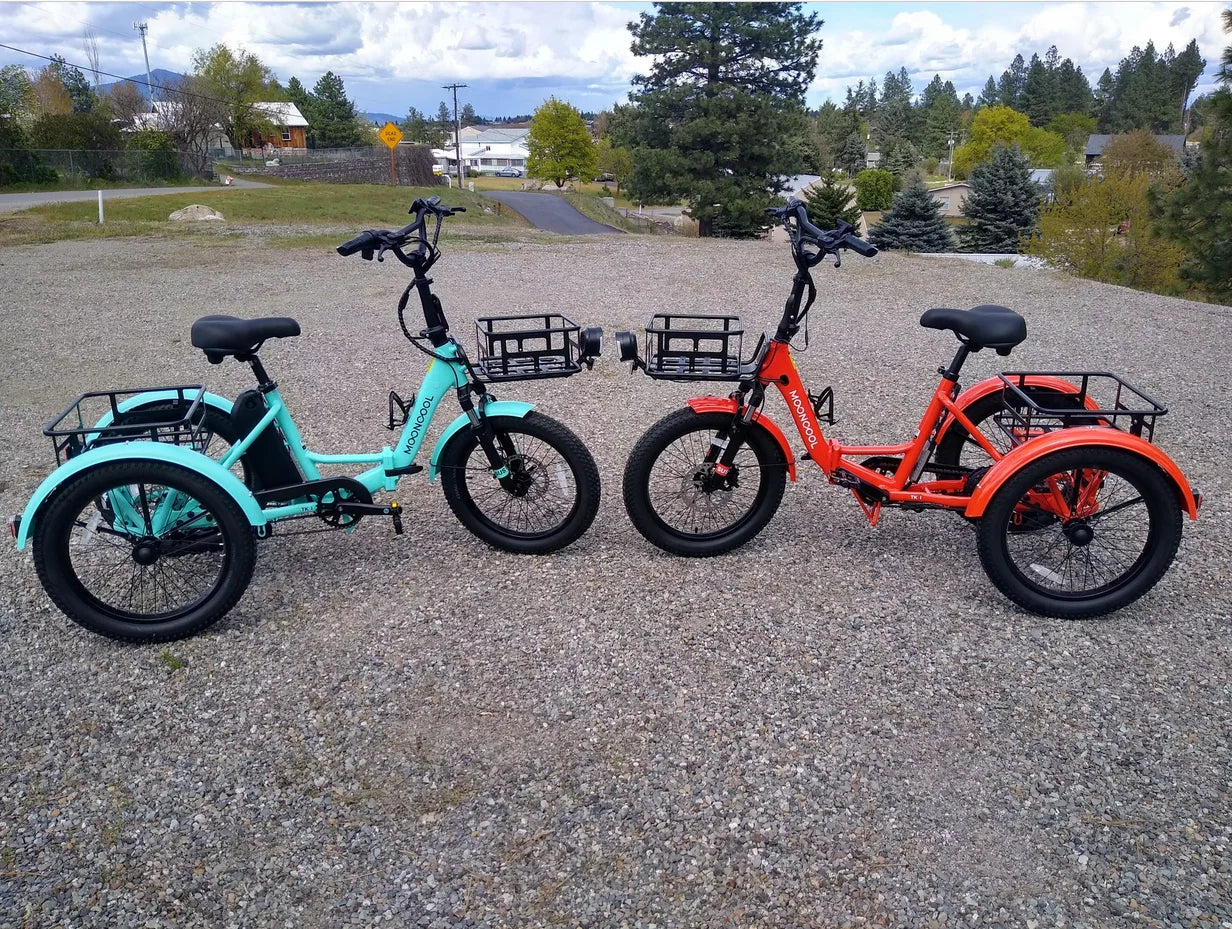 ABORON 3.0 Fat Tire Electric Trike for Senior Foldable E - Bike, 500W Motorized Tricycle Adult 20" Folding - Product image 4