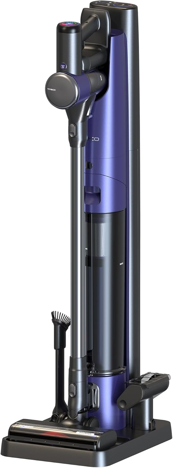Tineco Pure One Station Pet Cordless Stick Vacuum with Self-Cleaning, ZeroTangle Brush for Pet Hair, Cleaning Hard Floors, Carpets, Tiles, Pet Grooming, Lightweight