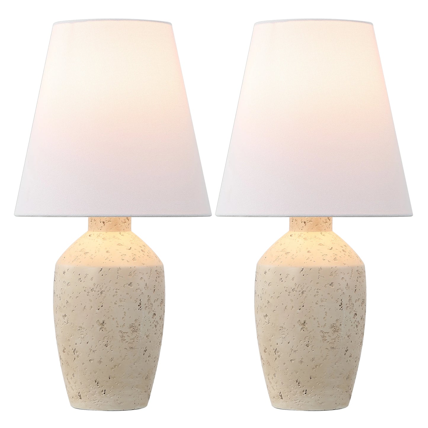 JONATHAN Y Xander 19.5" Minimalist Scandinavian Concrete Effect Resin/Iron Ginger Jar LED Table Lamp - Product image 7
