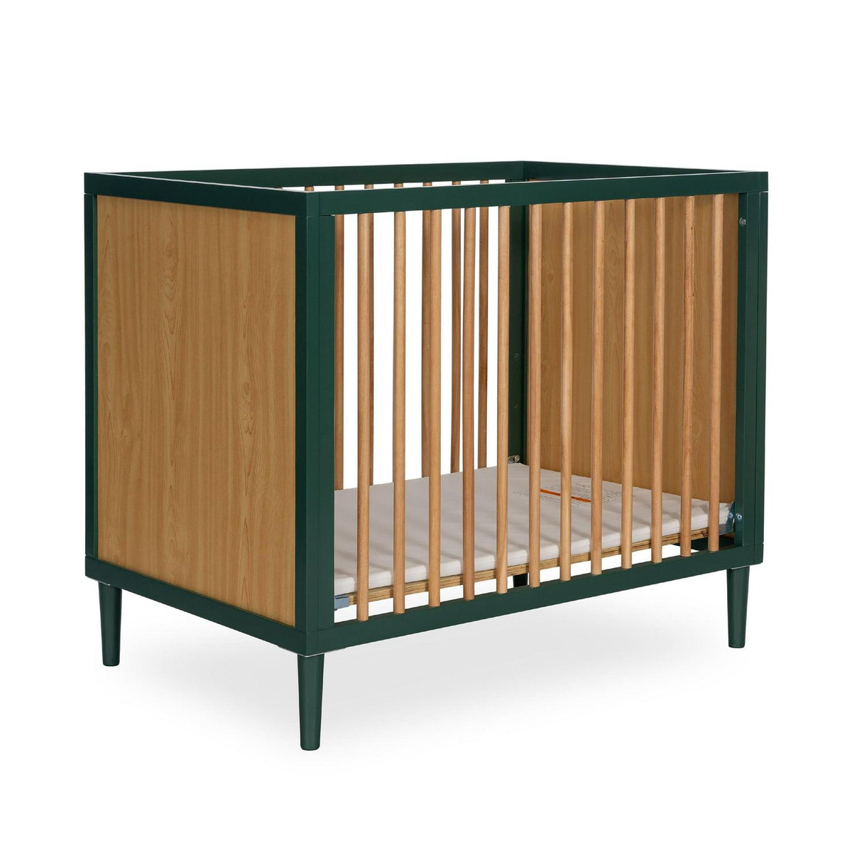 Dream on Me Lucas Mini Modern Crib with Rounded Spindles I Convertible Crib I Mid - Product image 1