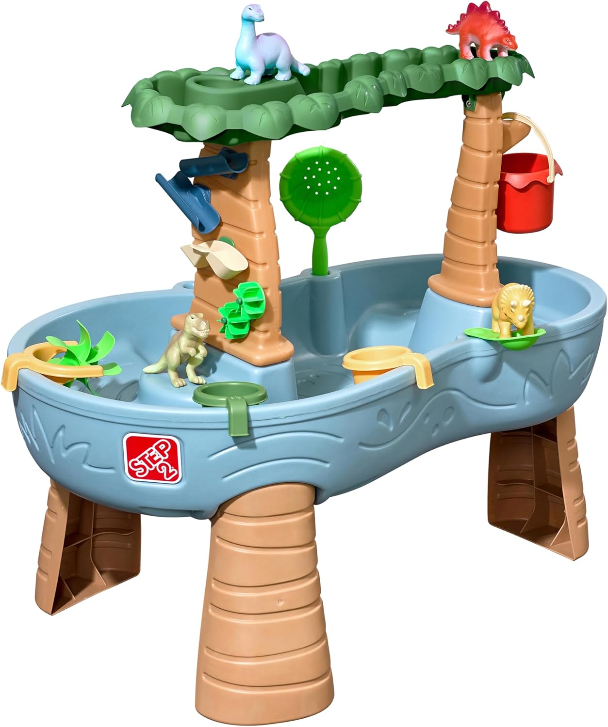 Rain Shower Splash Water Table with 13 Accessories - Blue & Green | Water games table | Activity Table for the Garden, Water Activity Table | Outdoor water table