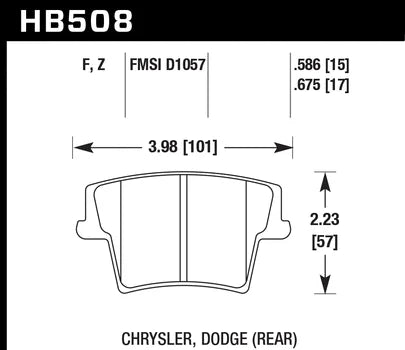 Hawk Performance HB508 Series Brake Pad