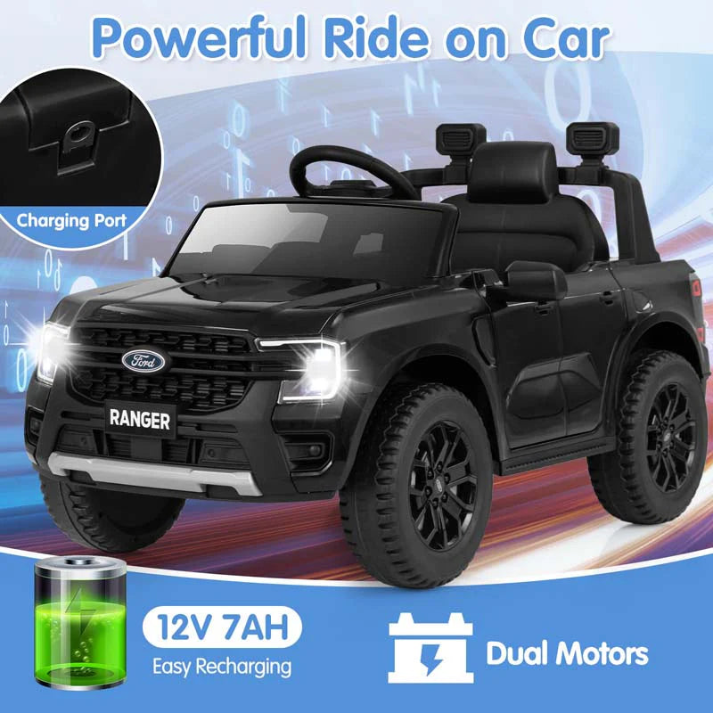 12V Licensed Ford Ranger Kids Ride on Car, Battery Powered Electric Vehicle Toy Car w/ Remote Control - Product image 8