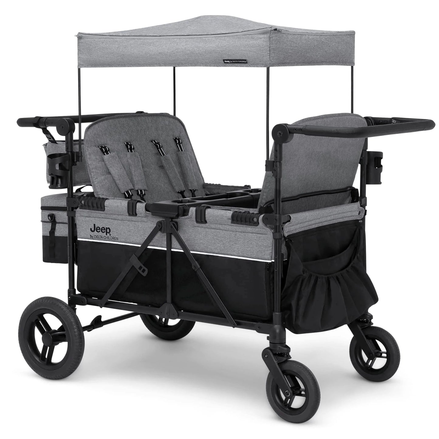 Jeep Wrangler Deluxe 4 Seater Stroller Wagon by Delta Children - Product image 1