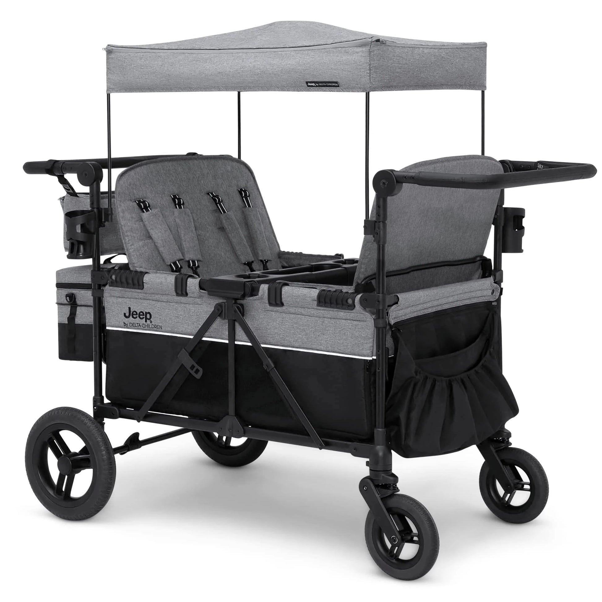 Jeep Wrangler Deluxe 4 Seater Stroller Wagon by Delta Children - Product image 1