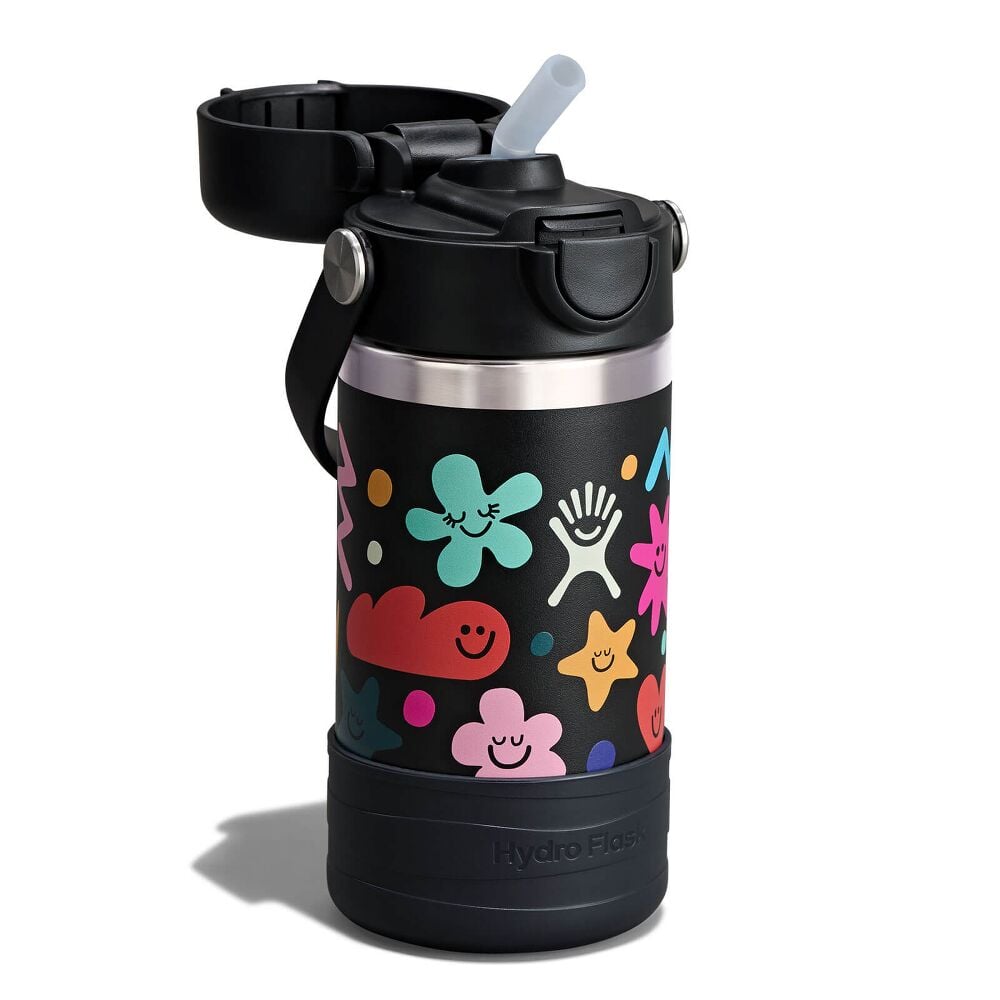 Kids 12 oz Bottle - Daydream Black