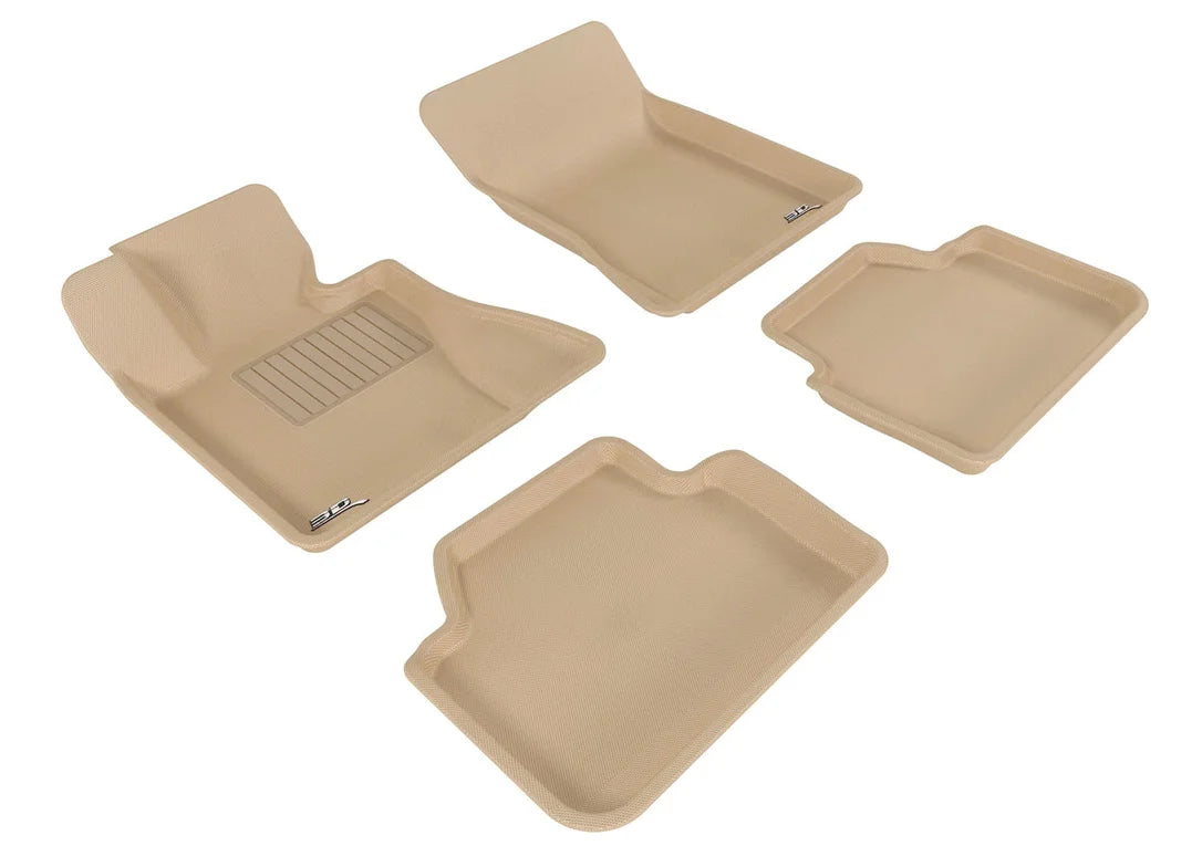 3D MAXpider L1BM01201502 - 2004-2010 BMW X3 E83 Kagu 1st & 2nd Row Floormats - Tan